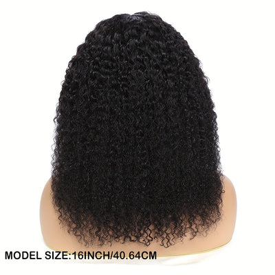 Kinky Curly Lace Front Wigs Human Hair 4x4x1 Lace Closure Wigs 180% Density Kinky Curly Wigs with Brazilian Remy Hair Unprocessed Virgin Hair Wig Natural Color (Copy)