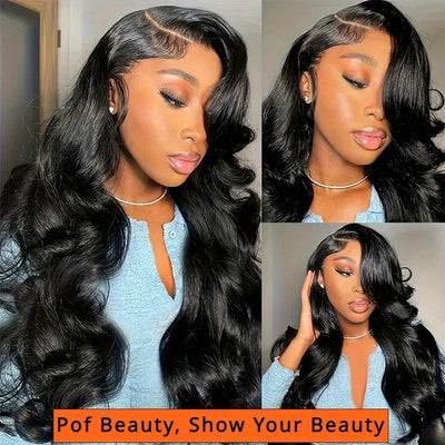 Luxury 200% Density Body Wave Lace Front Wig – HD Transparent, Glueless & Pre-Plucked for Natural Look