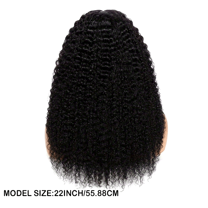 Kinky Curly Lace Front Wigs Human Hair 4x4x1 Lace Closure Wigs 180% Density Kinky Curly Wigs with Brazilian Remy Hair Unprocessed Virgin Hair Wig Natural Color (Copy)