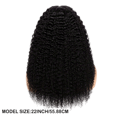 Kinky Curly Lace Front Wigs Human Hair 4x4x1 Lace Closure Wigs 180% Density Kinky Curly Wigs with Brazilian Remy Hair Unprocessed Virgin Hair Wig Natural Color (Copy)