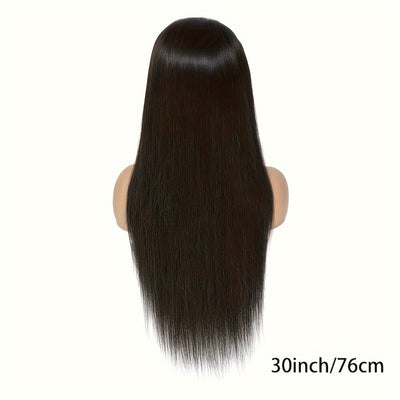 180% Density Virgin Human Hair Wig – 13x4 HD Lace Front | Pre-Plucked, Natural Black, Transparent Lace, Baby Hair for a Flawless, Effortless Look