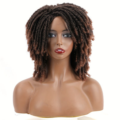 Dreadlock Wig Short Braided Wigs For Women And Man Afro Bob Black Crochet Twist Hair Dreadlocks Wigs Synthetic Wig Layered Breathable Faux Locs Braids Afro Wigs For Women (Copy)