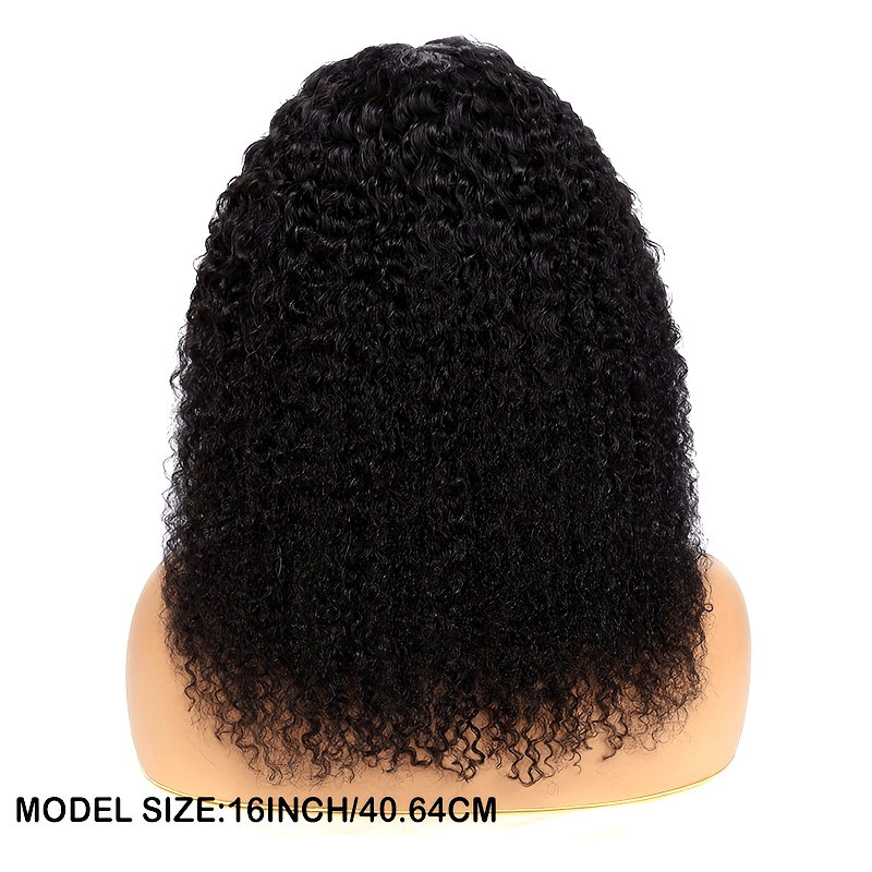 Kinky Curly Lace Front Wigs Human Hair 4x4x1 Lace Closure Wigs 180% Density Kinky Curly Wigs with Brazilian Remy Hair Unprocessed Virgin Hair Wig Natural Color (Copy)