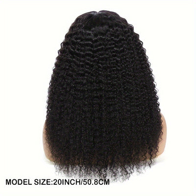 Kinky Curly Lace Front Wigs Human Hair 4x4x1 Lace Closure Wigs 180% Density Kinky Curly Wigs with Brazilian Remy Hair Unprocessed Virgin Hair Wig Natural Color (Copy)