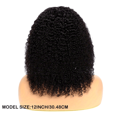Kinky Curly Lace Front Wigs Human Hair 4x4x1 Lace Closure Wigs 180% Density Kinky Curly Wigs with Brazilian Remy Hair Unprocessed Virgin Hair Wig Natural Color (Copy)