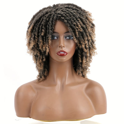 Dreadlock Wig Short Braided Wigs For Women And Man Afro Bob Black Crochet Twist Hair Dreadlocks Wigs Synthetic Wig Layered Breathable Faux Locs Braids Afro Wigs For Women (Copy)