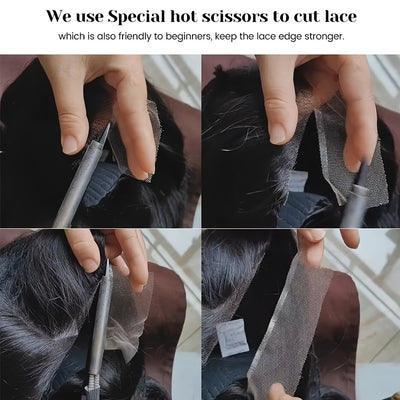 200% Ready To Wear 5*5 Bye Bye Knots Wig Water Wave Human Hair Wigs 5*5 Lace Clousure Wigs For Women Pre Plucked With Baby Hair Brazilian Virgin (Copy)