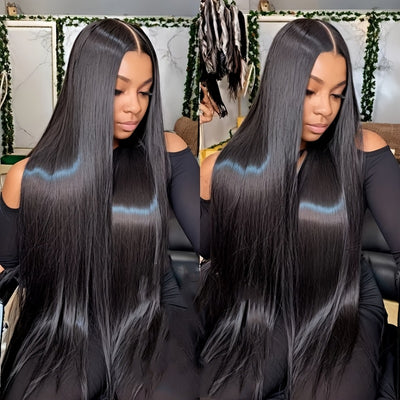 5x5 HD Lace Closure Wig – 250% Density, Bone Straight Brazilian Hair, Ready To Wear