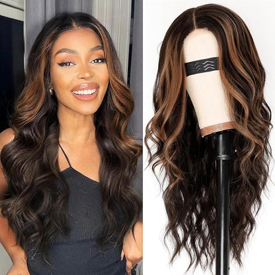 26-Inch Natural Wave Wig – HD Lace, Glueless, Heat-Friendly & Ready to Wear (Multiple Colors)