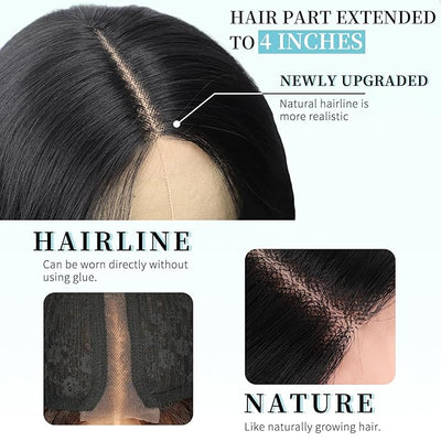 26-Inch Natural Wave Wig – HD Lace, Glueless, Heat-Friendly & Ready to Wear (Multiple Colors)