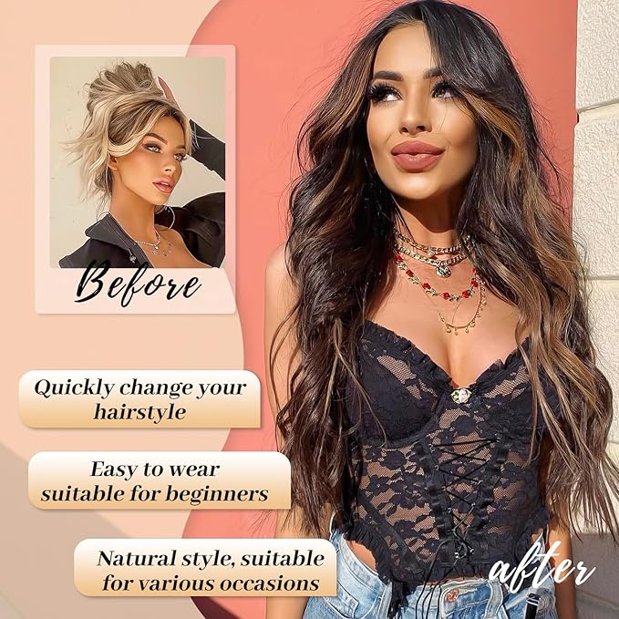 26-Inch Natural Wave Wig – HD Lace, Glueless, Heat-Friendly & Ready to Wear (Multiple Colors)