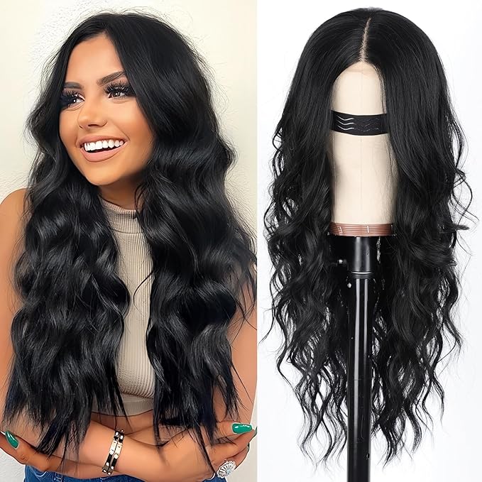26-Inch Natural Wave Wig – HD Lace, Glueless, Heat-Friendly & Ready to Wear (Multiple Colors)
