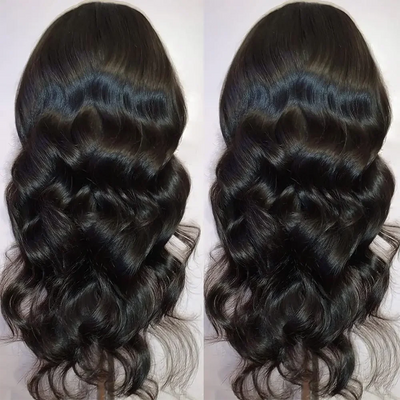 Body Wave 13*4 Lace Front Synthetic Wigs,Long Glueless Lace Front Wig with Pre Plucked Natrural Hairline and Baby Hair
