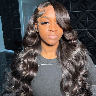 Body Wave 13*4 Lace Front Synthetic Wigs,Long Glueless Lace Front Wig with Pre Plucked Natrural Hairline and Baby Hair