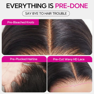 Highlight Brown Loose Wave Wig – Layered Cut, Pre-Cut 6×5 HD Lace, 100% Human Hair, Glueless & Ready to Wear