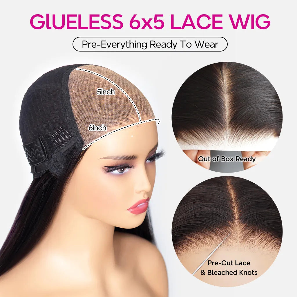 Highlight Brown Loose Wave Wig – Layered Cut, Pre-Cut 6×5 HD Lace, 100% Human Hair, Glueless & Ready to Wear
