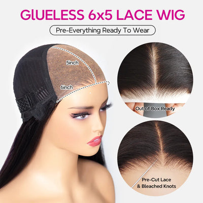 Highlight Brown Loose Wave Wig – Layered Cut, Pre-Cut 6×5 HD Lace, 100% Human Hair, Glueless & Ready to Wear