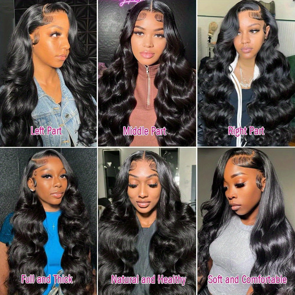 Luxury 200% Density Body Wave Lace Front Wig – HD Transparent, Glueless & Pre-Plucked for Natural Look