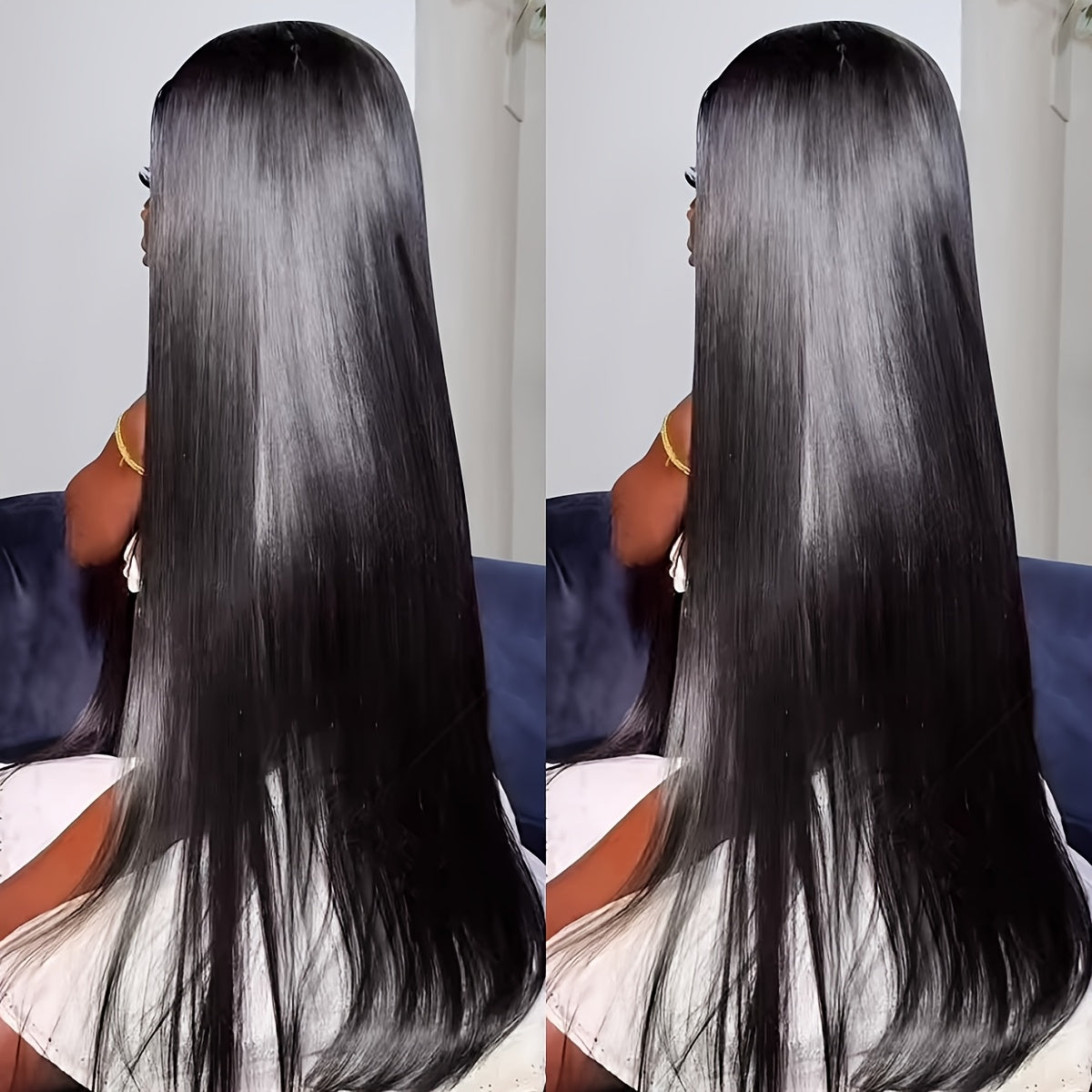 5x5 HD Lace Closure Wig – 250% Density, Bone Straight Brazilian Hair, Ready To Wear