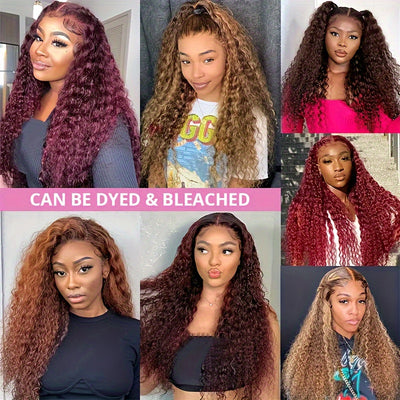 200% Ready To Wear 5*5 Bye Bye Knots Wig Water Wave Human Hair Wigs 5*5 Lace Clousure Wigs For Women Pre Plucked With Baby Hair Brazilian Virgin (Copy)