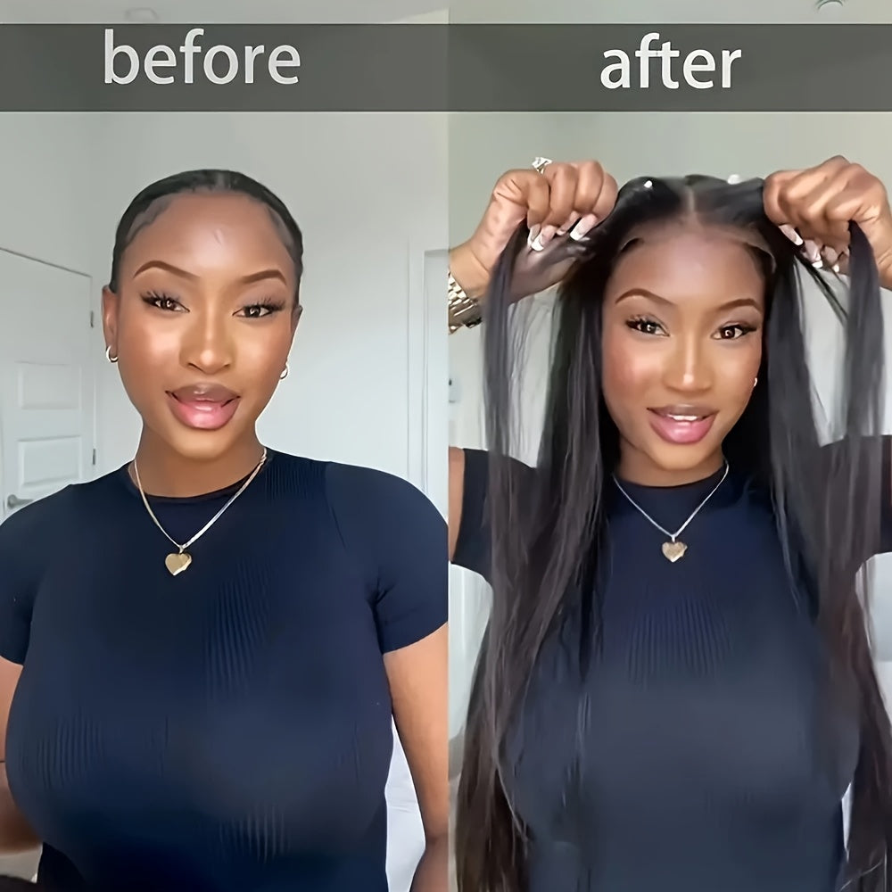 5x5 HD Lace Closure Wig – 250% Density, Bone Straight Brazilian Hair, Ready To Wear