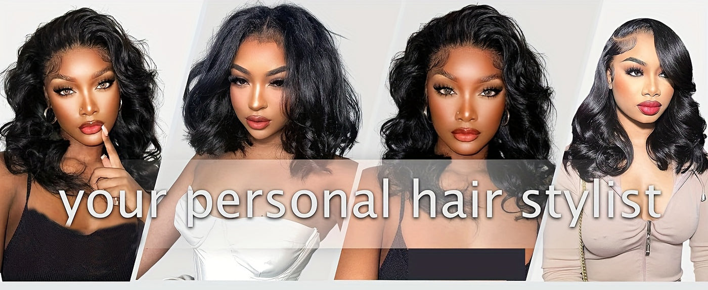 Glueless Body Wave 13x4 Lace Front Wigs - Pre Cut, Pre Plucked, 180% Density, Brazilian Human Hair for Beginners, Upgrade for Women (Copy)