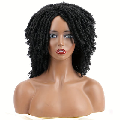 Dreadlock Wig Short Braided Wigs For Women And Man Afro Bob Black Crochet Twist Hair Dreadlocks Wigs Synthetic Wig Layered Breathable Faux Locs Braids Afro Wigs For Women (Copy)