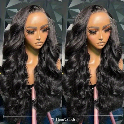 Luxury 200% Density Body Wave Lace Front Wig – HD Transparent, Glueless & Pre-Plucked for Natural Look