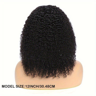 Kinky Curly Lace Front Wigs Human Hair 4x4x1 Lace Closure Wigs 180% Density Kinky Curly Wigs with Brazilian Remy Hair Unprocessed Virgin Hair Wig Natural Color (Copy)