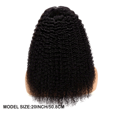 Kinky Curly Lace Front Wigs Human Hair 4x4x1 Lace Closure Wigs 180% Density Kinky Curly Wigs with Brazilian Remy Hair Unprocessed Virgin Hair Wig Natural Color (Copy)