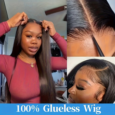 5x5 HD Lace Closure Wig – 250% Density, Bone Straight Brazilian Hair, Ready To Wear