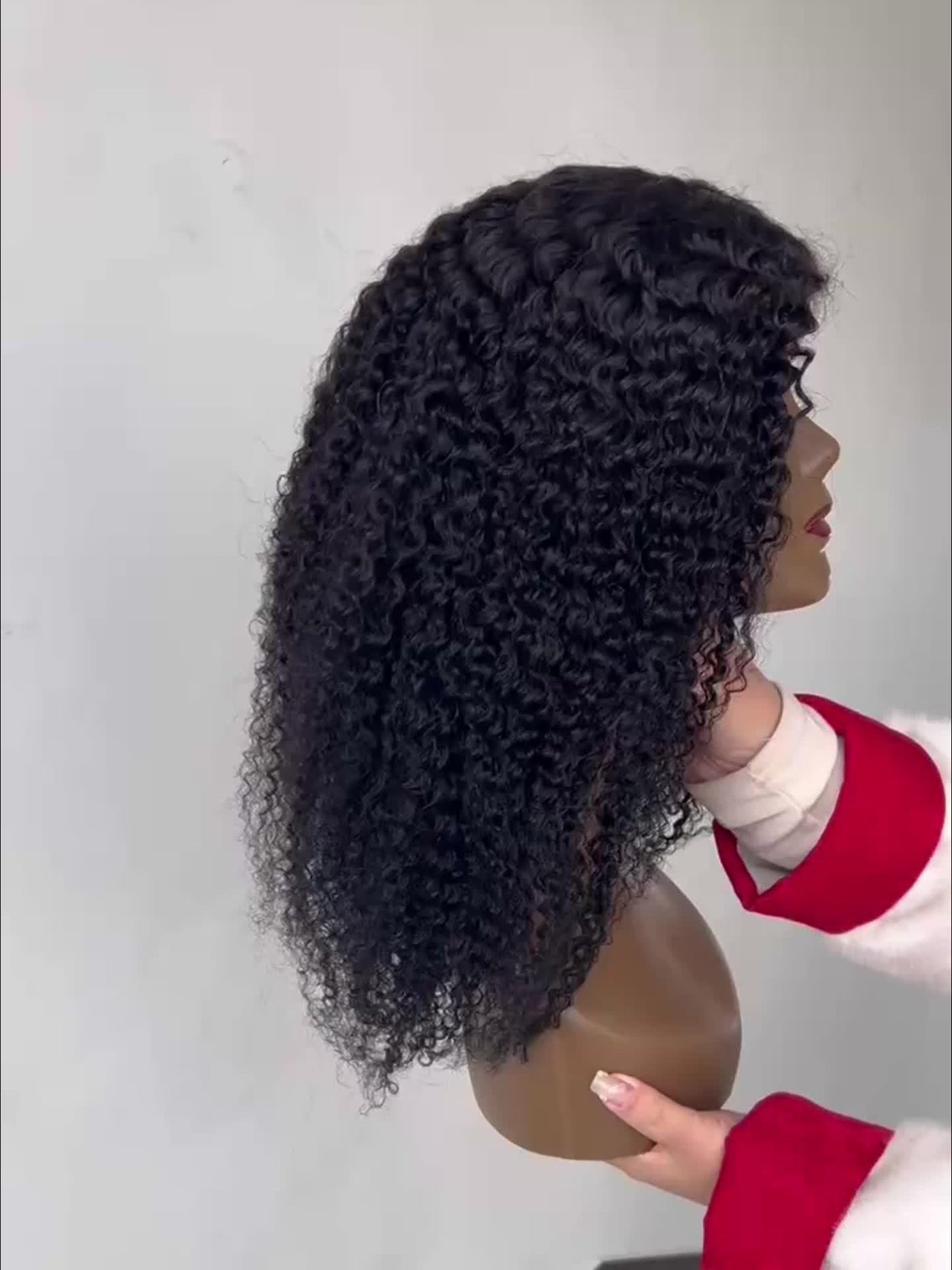 Kinky Curly Lace Front Wigs Human Hair 4x4x1 Lace Closure Wigs 180% Density Kinky Curly Wigs with Brazilian Remy Hair Unprocessed Virgin Hair Wig Natural Color (Copy)