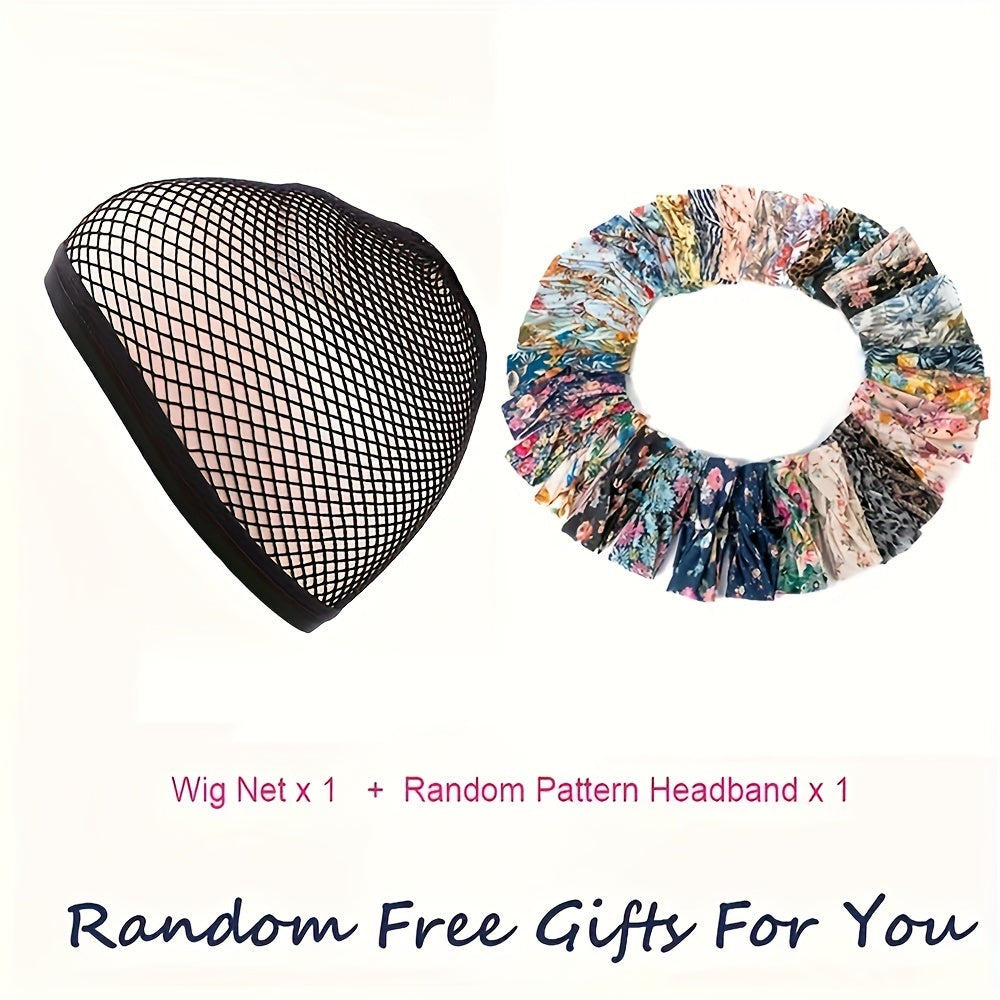 Kinky Straight Headband Wig For Women Yaki Straight Wigs With FREE Black Headband Kinky Afro Wigs For Women