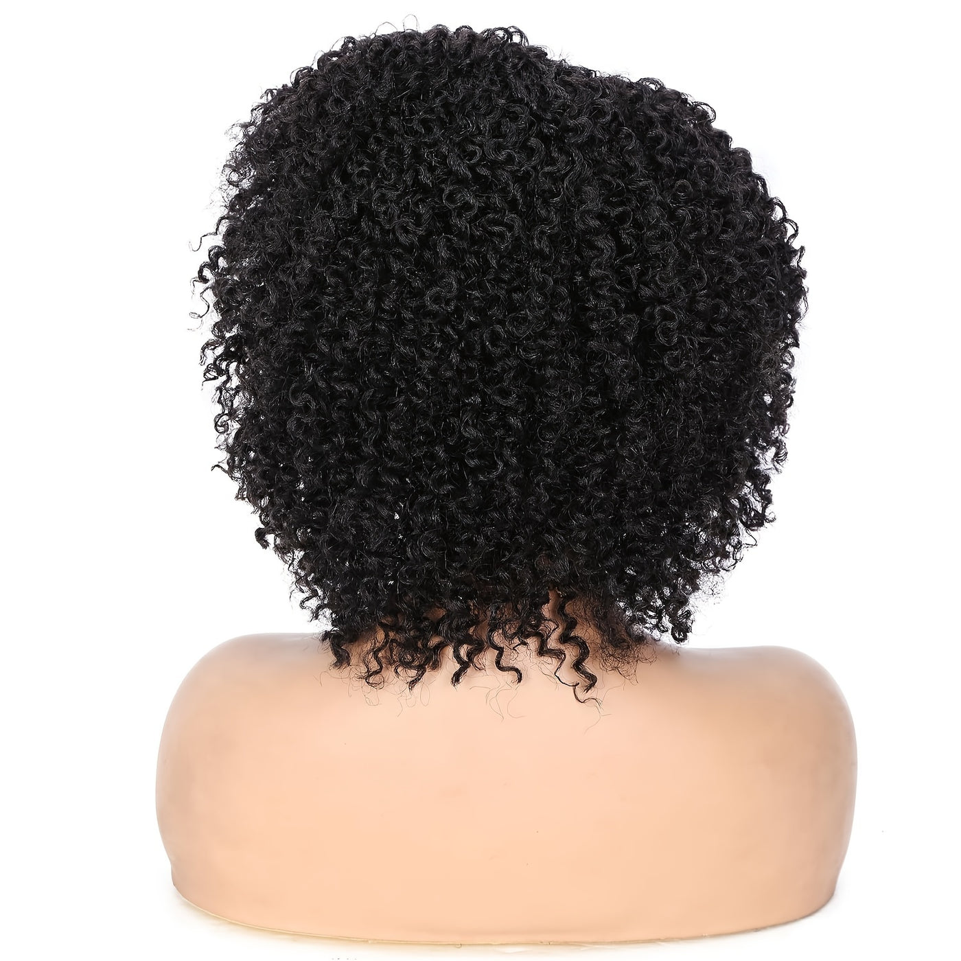 Short Kinky Curly Wigs Side Part Afro Bomb Curly Wig Heat Resistant Fiber Kinky Curly Synthetic Full Wigs For Women 6 Inch
